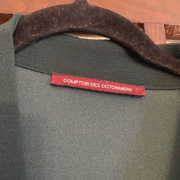 Comptoir Des Cotonniers Green Jumpsuit, Size Medium - Picture 9 of 9